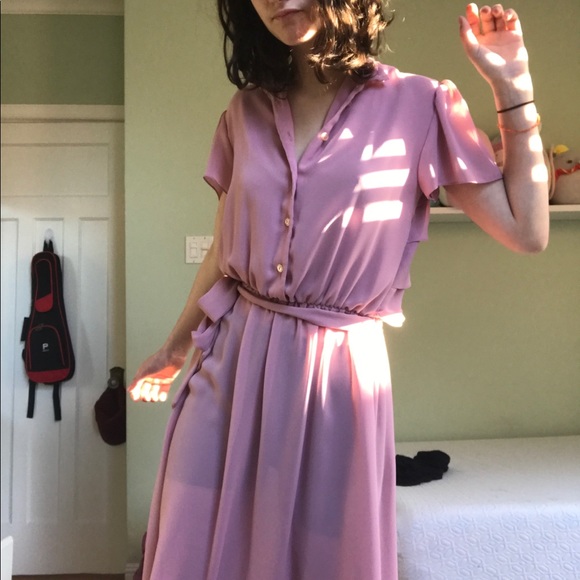 Vintage 70s Algo sheer dress - Picture 2 of 10
